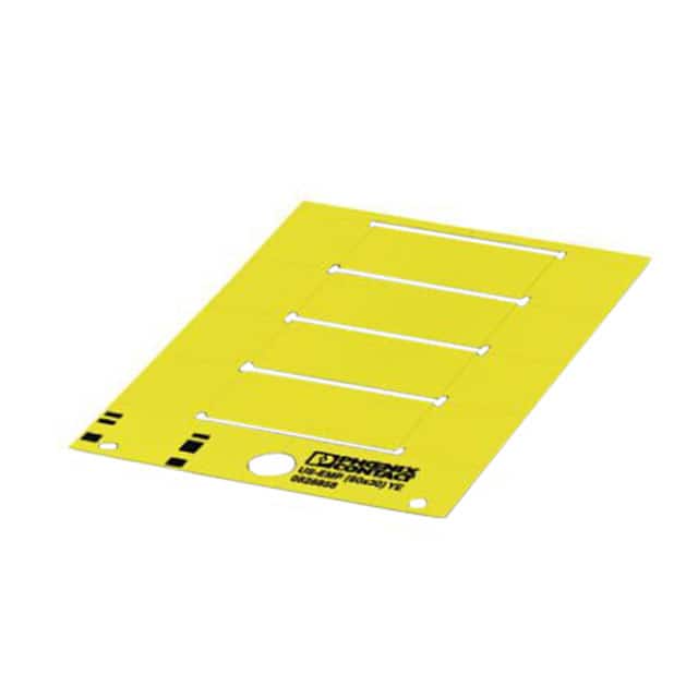0828858 LABEL CARD YELLOW