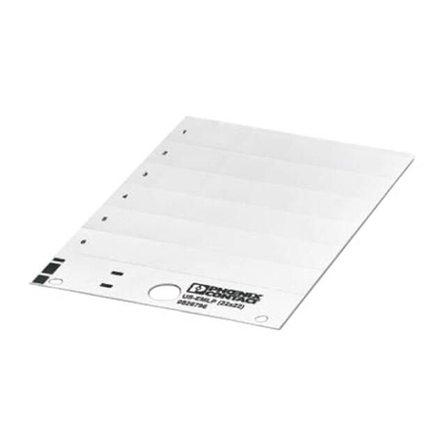 0828796 PLASTIC LABEL CARD WHITE UNLABEL