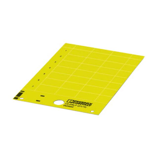 0828895 LABEL CARD YELLOW