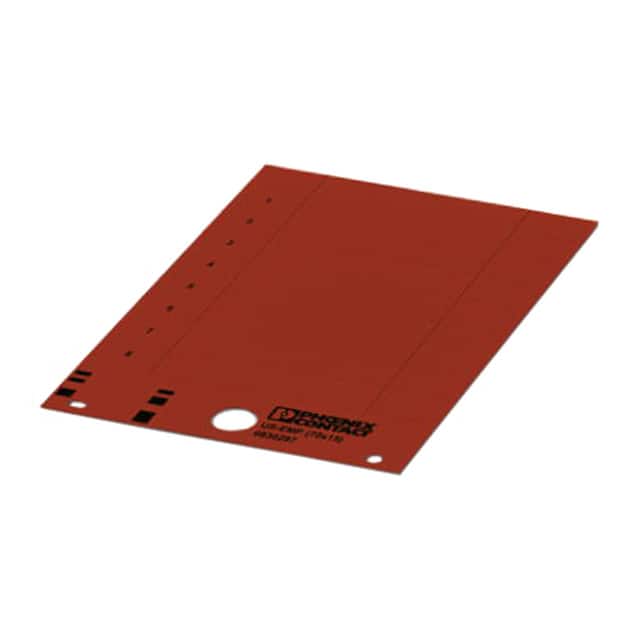 0830315 LABEL CARD RED