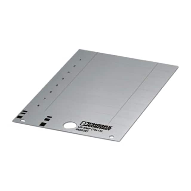 0830314 LABEL CARD SILVER