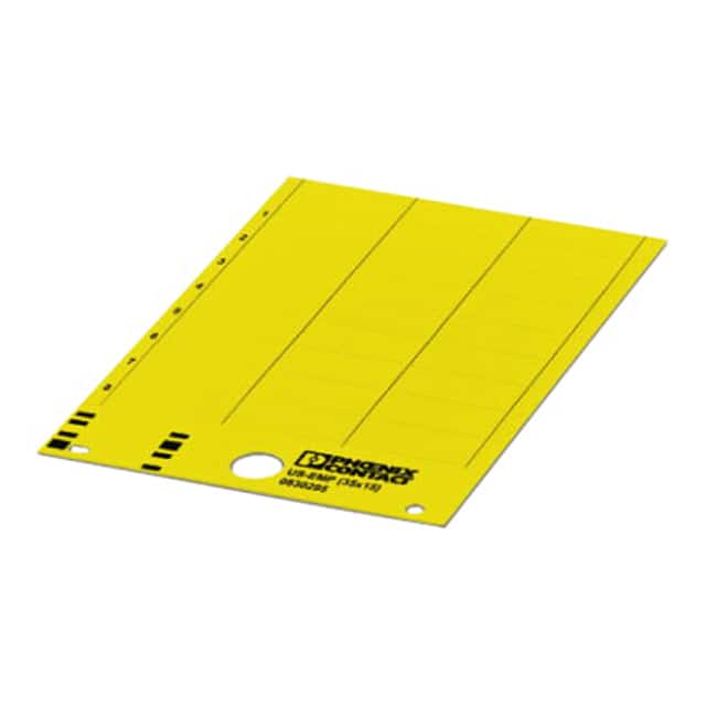 0830307 LABEL CARD YELLOW