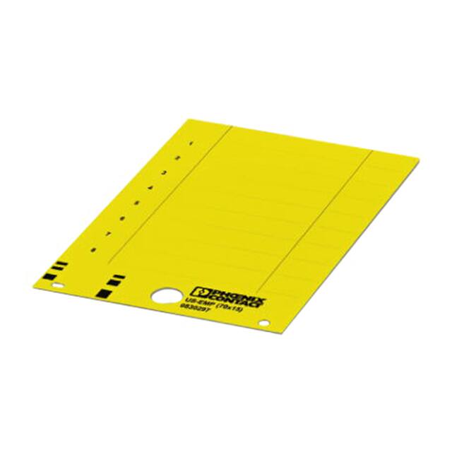 0830313 LABEL CARD YELLOW