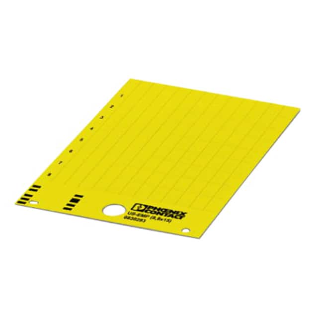0830426 LABEL CARD YELLOW