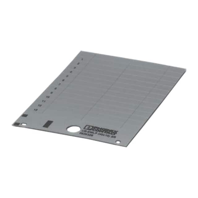 0830328 LABEL CARD SILVER