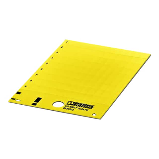 0830316 LABEL CARD YELLOW