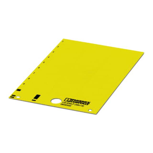 0830319 LABEL CARD YELLOW