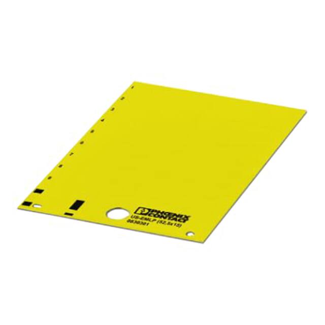 0830322 LABEL CARD YELLOW