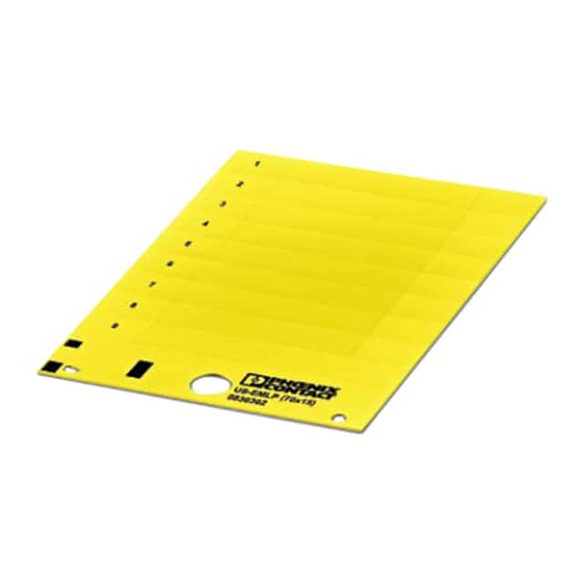 0830325 LABEL CARD YELLOW