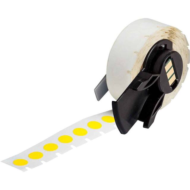 PTL-82-499-YL LABEL, 0.375 IN DIA