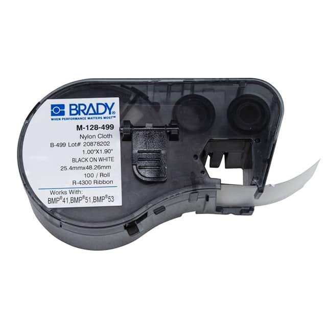 M-128-499 LABEL, 1.9 IN H X 1 IN W