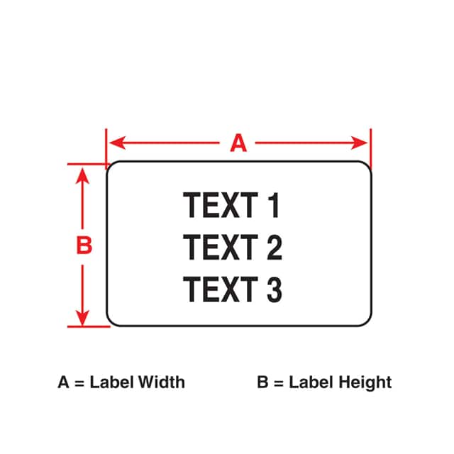 M61-121-7425 LABEL, 1.5 IN H X 1.9 IN W