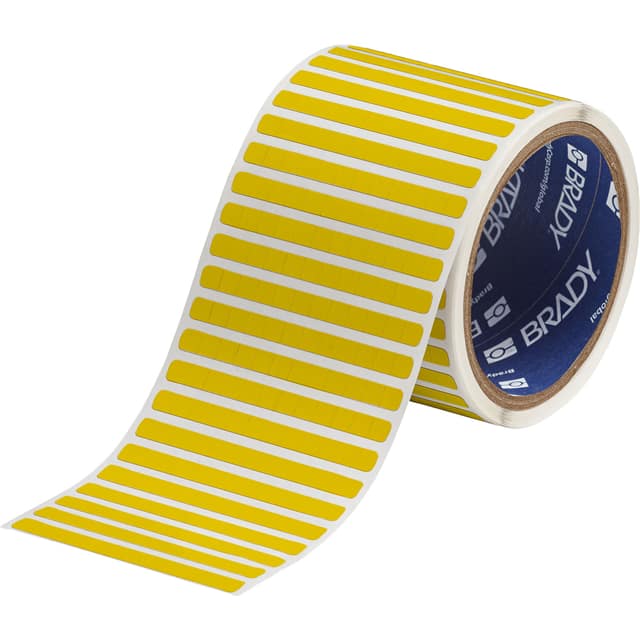 THT-11-8591-10-YL LABEL, 0.25 IN H X 0.25 IN W
