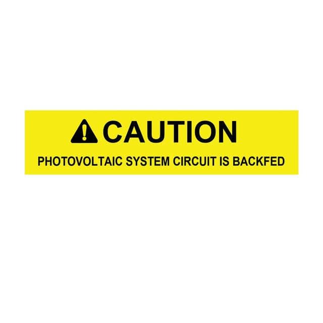 596-00587 LABEL ELECTR WARN 4.12"X0.75" 50