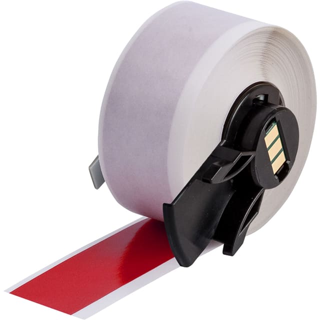 M61C-1000-595-RD LABEL, 1 IN W X 50 FT L