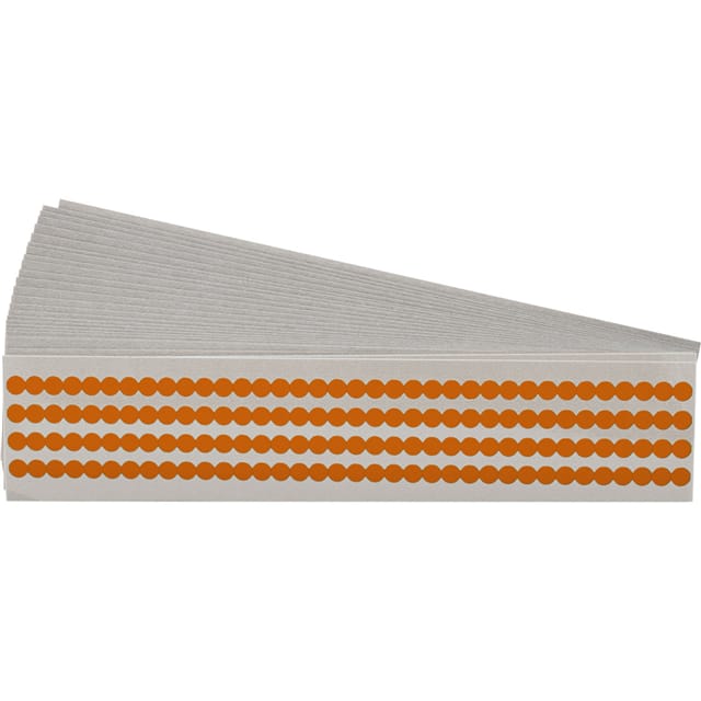 QD-25-OR-PK QD-25-OR-PK, LABEL, 0.25"DIA,ORN