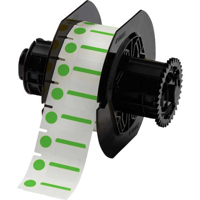 B33-250-494-GN LABEL, 0.5 IN H X 1 IN W