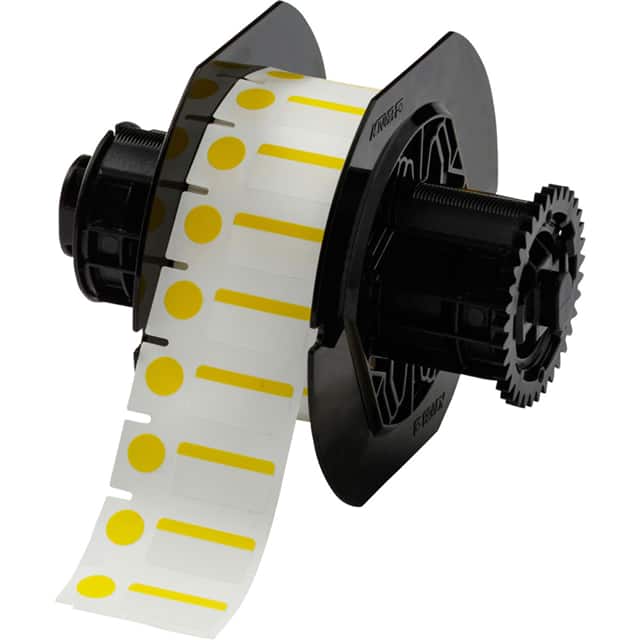 B33-250-494-YL LABEL, 0.5 IN H X 1 IN W
