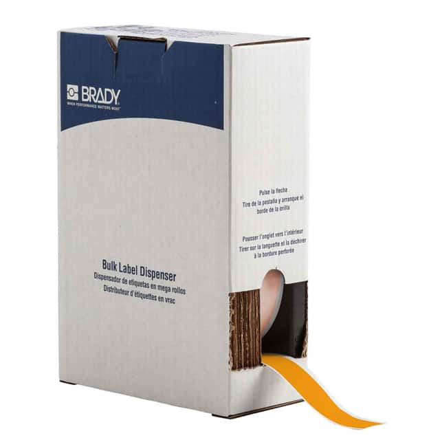 BM71C-1000-584-YL LABEL, 1 IN W X 75 FT L