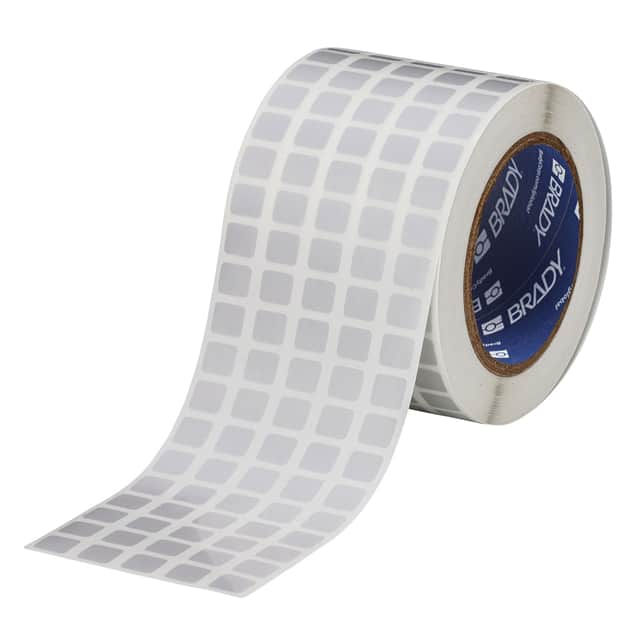 THT-12-413-10 LABEL, 0.437 IN H X 0.5 IN W