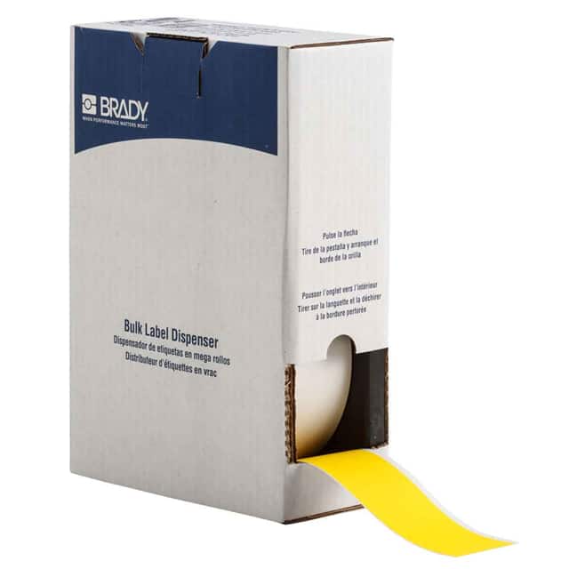 BM71C-2000-855-YL LABEL, 2 IN W X 75 FT L