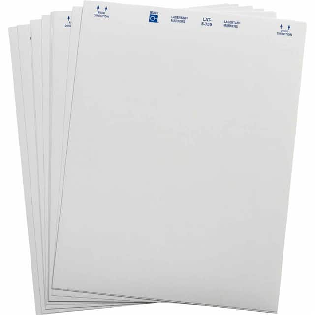 LAT-5-759-10 LABEL, 0.5 IN H X 0.8 IN W
