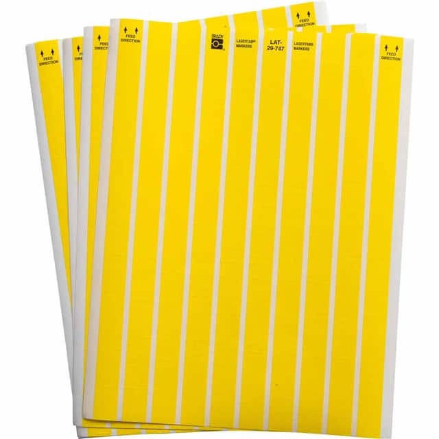 LAT-29-747-10-YL LABEL, 0.2 IN H X 0.65 IN W