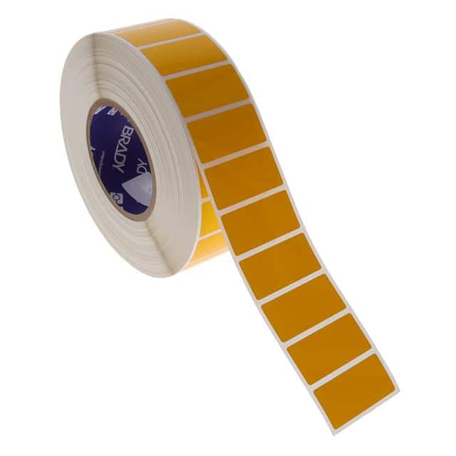 THT-17-8591-3-YL LABEL, 1 IN H X 2 IN W