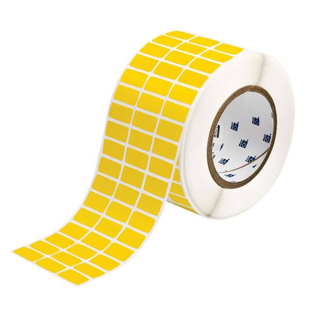 THT-5-8591-10-YL LABEL, 0.5 IN H X 1 IN W
