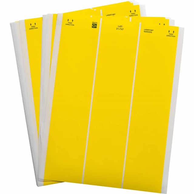 LAT-21-747-1-YL LABEL, 1 IN H X 2.5 IN W