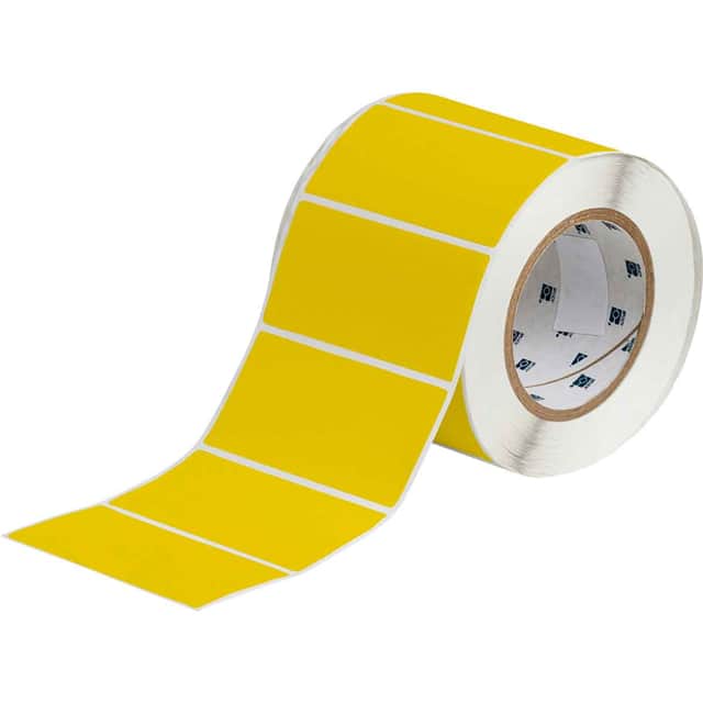 THT-55-8591-1-YL LABEL, 2 IN H X 4 IN W
