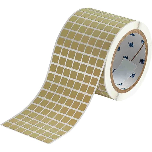 THT-38-724-10 LABEL, 0.375 IN H X 0.375 IN W