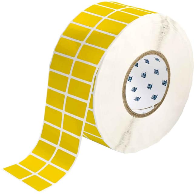 THT-6-8591-10-YL LABEL, 0.75 IN H X 1.5 IN W