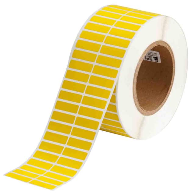 THT-29-472-10-YL LABEL, 0.375 IN H X 1.25 IN W