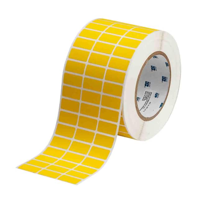 THT-5-472-10-YL LABEL, 0.5 IN H X 1 IN W
