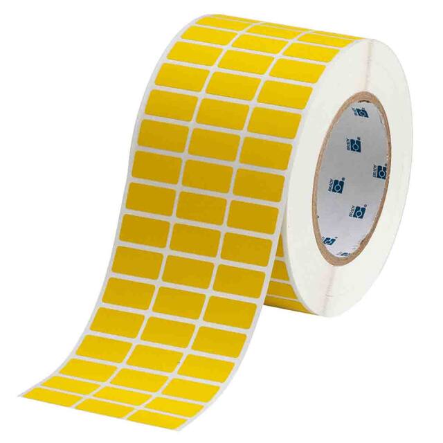 THT-5-437-10-YL LABEL, 0.5 IN H X 1 IN W
