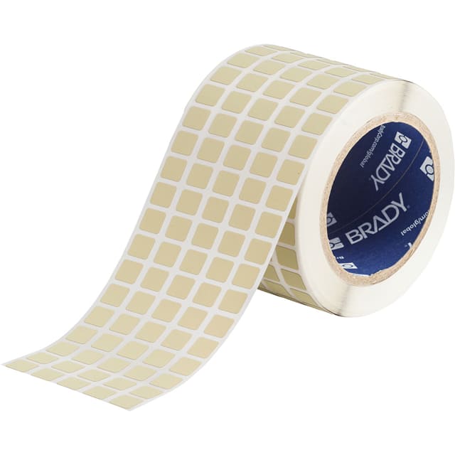 THT-12-724-10 LABEL, 0.437 IN H X 0.5 IN W