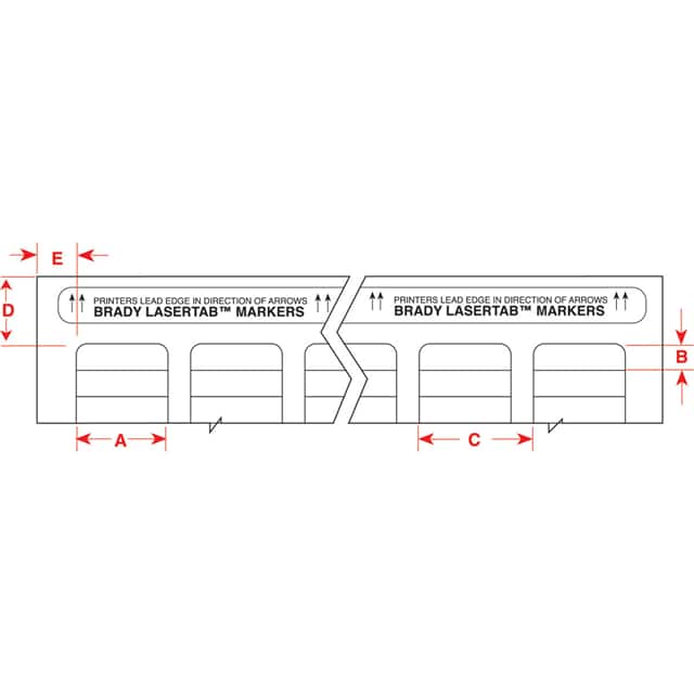 LAT-10-652-10 LABEL, 0.25 IN H X 1.875 IN W