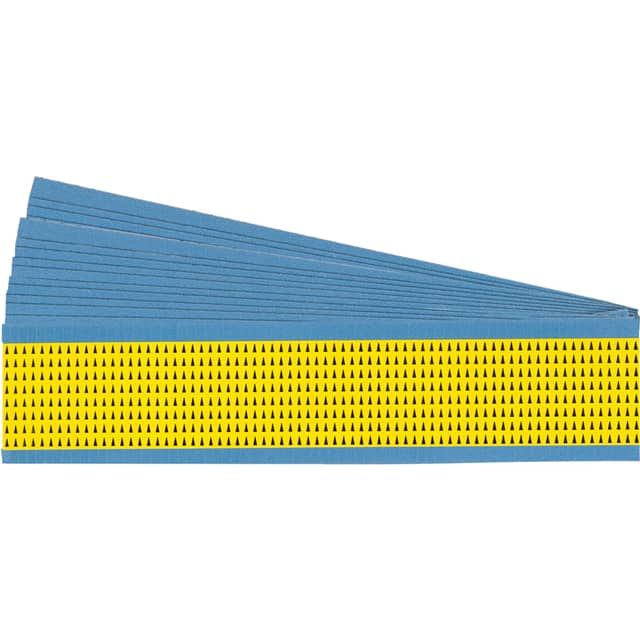 BIA-YL-PK LABEL YELLOW ON BLACK 1=25PCS