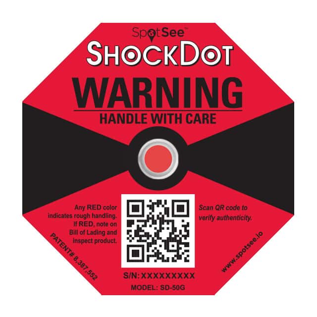 SD-50G SHOCKDOT LABEL 50G (RED)