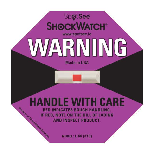 20686 L-55 SHOCKWATCH LBL 37G (PURPLE)