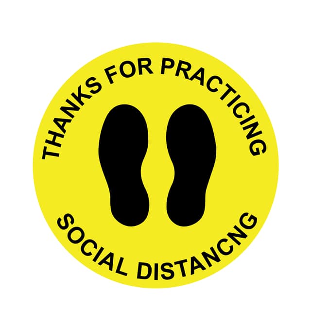 3M 3662-10 SOCIAL DISTANCE SOCIAL DISTANCING 7.5" 1-1PC