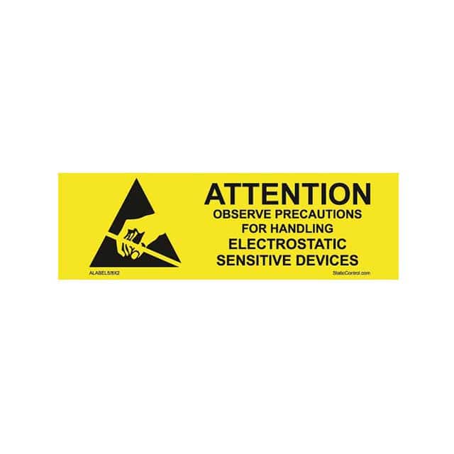 ALABEL5/8X2 LABEL ESD/STATIC 2"X0.63" 1000PC