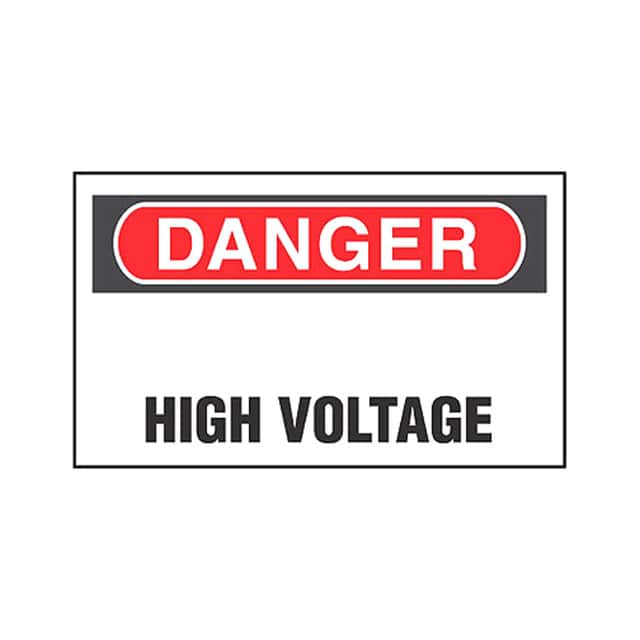 PLD-43 LABEL ELECTRL WARN 1.5"X1" 200PC