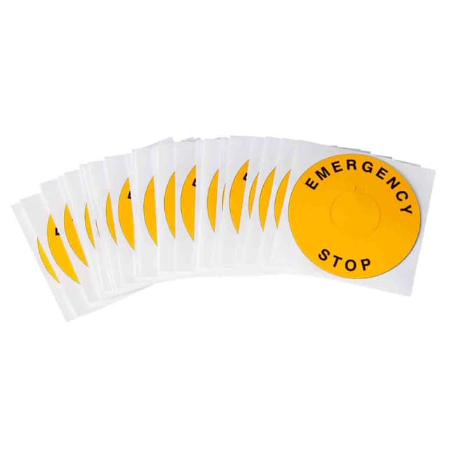 THTEP-247-593YL LABEL BLACK ON YELLOW 1=25PCS