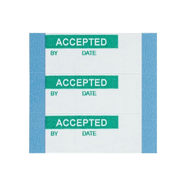 WO-2-PK LABEL GREEN ON WHITE 1=25PCS