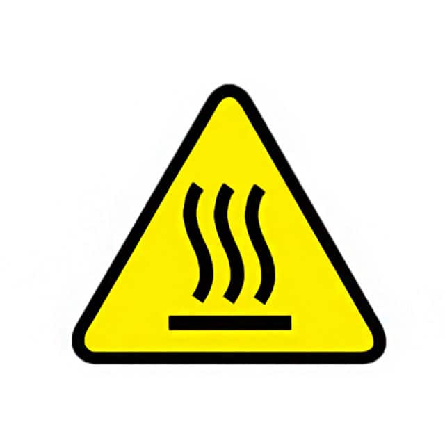 WL35Y LABL ELECT WARN 2"W BLK/YL 50/PK