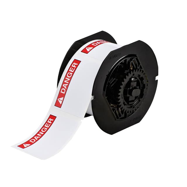 B30-241-595-ANSIDA LABEL 2.25"HX3"W RED WH 1=300PCS