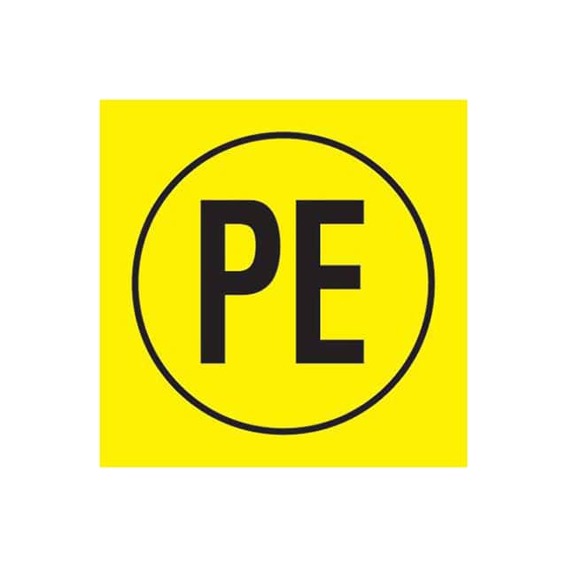PESC-J-PE LABEL ELECTRL WARN 0.75"X0.75"