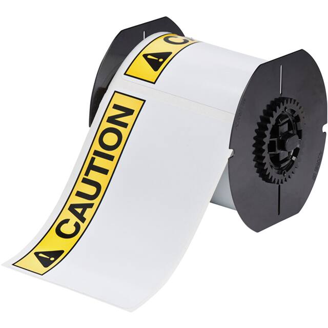 B30-25-595-ANSICA LABEL 4"HX6"W B/Y ON WH 1=175PCS